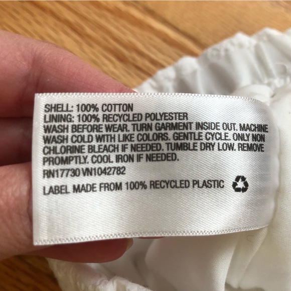 Cat & Jack White Eyelet Drawstring Shorts - Picture 5 of 8